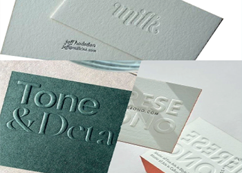 embossed business card printing service in dubai