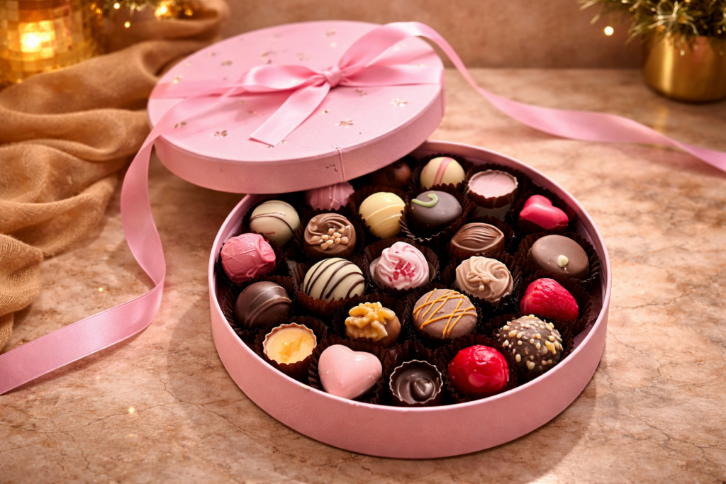 Chocolate round box