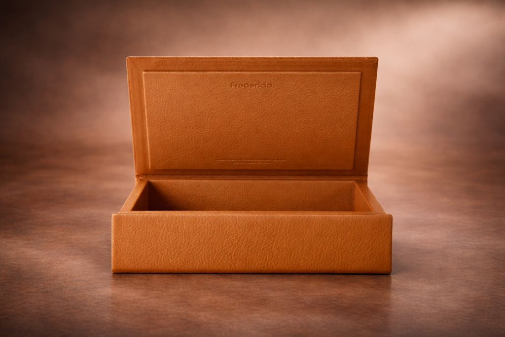 Leather with mdf inner box