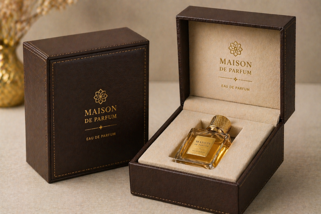 Perfume Gift Box with Leather Finish